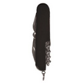 Pocket Knife - Black - Eight Function - 3-1/2"